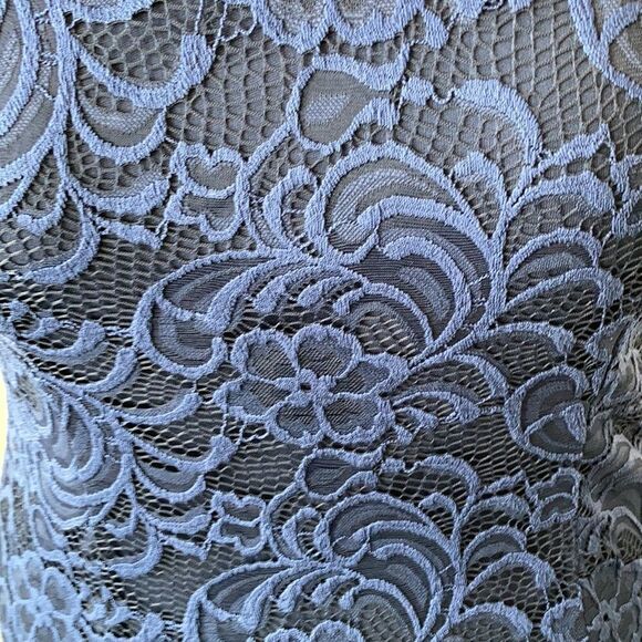 TIANA B. Lace Overlay Sapphire Sheath Dress 10 - Picture 6 of 8